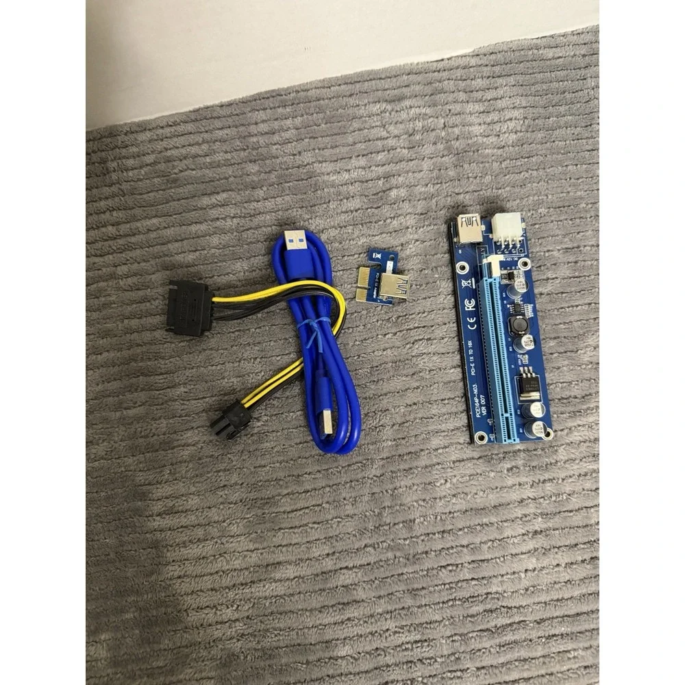 Ver006 Pci-e Riser Extender Card Usb 3.0 Easy to Use Pci-e 1x to 16x Gpu Express